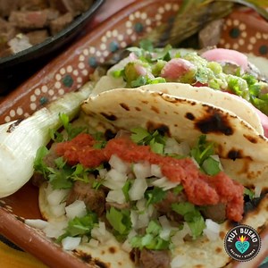 25K views · 2.1K reactions | These Tequila Lime Carne Asada Tacos are made with skirt steak seasoned with citrus juices, Land O'Lakes butter, cilantro, and tequila. The marinade is so tasty that you’ll be tempted to take a sip before you pour it over the beef. PRINT RECIPE: https://muybuenocookbook.com/carne-asada-tacos/ @landolakesktchn #ad | Muy Bueno Cookbook | Facebook