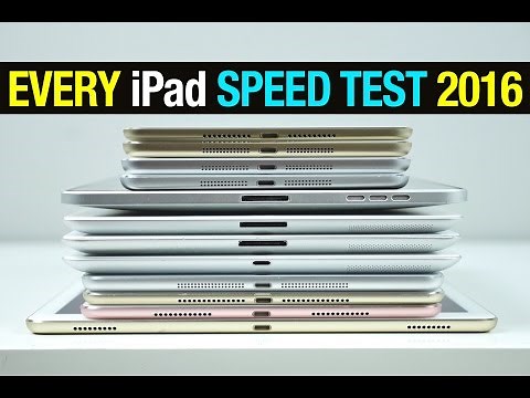 Every iPad Speed Test Comparison 2016!