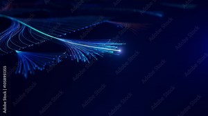 Loopable Isometric 3D Animation of Colorful Branching AI Neural Network. Visualization of Artificial Intelligence, Large Language Models, Complex Algorithms, Chatbot and Machine Learning