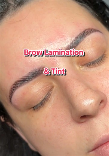 She already had a beautiful shape and structure to her eyebrow but we enhanced them just a little 😁 #browlamination #browtint #browlami #soapbrow #whittierbrows