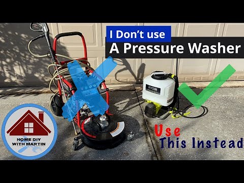 Driveway Cleaning WITHOUT using a Pressure Washer ￼