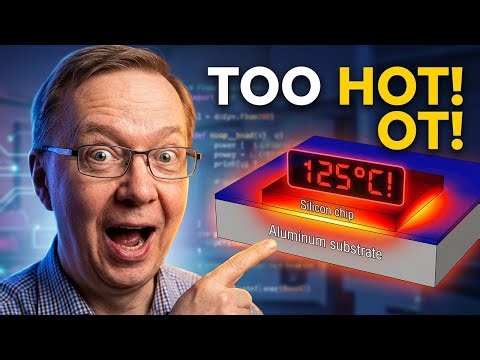 Silicon chip cooling simulation