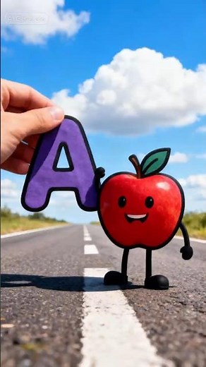 Coloring Letter A and Apple 🍎 Fun & Relaxing!