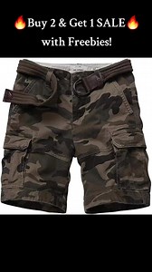 🔥 Casual Cargo Short Promo SALE! 🔥 🛒 BUY 2 & GET 1 Promo SALE! 🛒 Standard Waistline ( 25 to 50 ) UP TO 5XL ⭐ COD Free Shipping ⭐ All items are Brandnew ⭐ 6-Pocket Cargo Shorts ⭐ With diamond patch ⭐ Heavy Cotton Twill | Daily Cargo