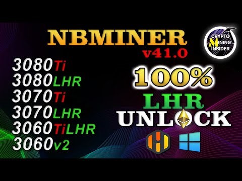 NBMiner v41.0 | 100% LHR Unlocker | INSIDER REVIEW & OC Settings 3060 3060Ti 3070 3070Ti 3080 3080Ti