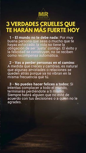 3 Verdades Crueles que te Harán Más Fuerte Hoy#mentalidad #desarrollopersonal