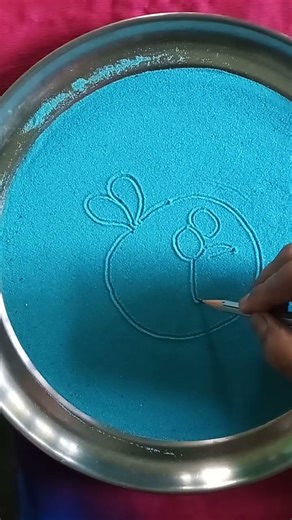 Beautiful SAND ART puffer fish Drawing 😀👍🎈