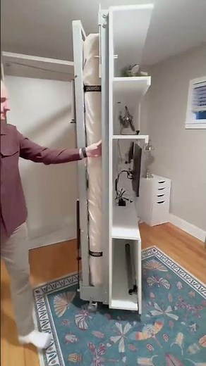 Compatto Rotating Office Murphy Bed with Desk by ‪@ExpandFurniture‬