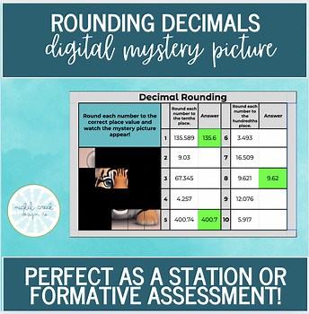 Digital Mystery Picture: Rounding Decimals
