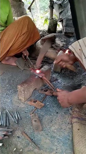 the tal"Striking steel, shaping legacy 🔨🏹 #Blacksmith #Heritage" #foryouシ #usareels #blacksmith #va