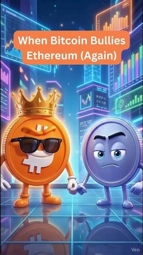 POV: Bitcoin Bullies Ethereum Again 😂🔥 | BTC vs ETH #memecrypto