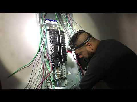 Cableado y peinado panel eléctrico