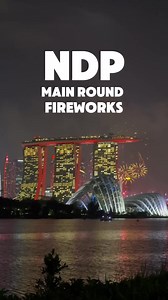 NDP Main Rounf Fireworks seen from Bay East Garden | Singapore Atrium Sale