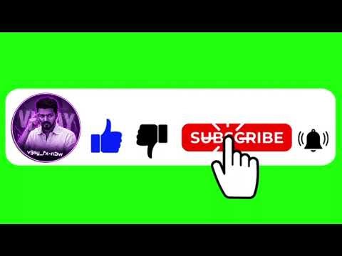 No Copyright, Subscribe and Bell icon into sound animation // Green Screen Subscribe Button Animated