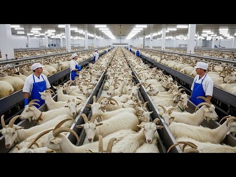 How Millions of Goats Are Raised and Processed inside Factory