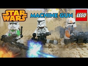 Lego Machine Gun For Star Wars Minifigures MOC, Easy Build Tutorial