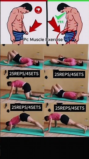 PC Muscle Exercise for Men 💪 | Pelvic Floor Workout | Home Fitness #Shorts