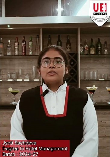 🎓✨ Student Spotlight – Jyoti Sachdeva ✨🎓Degree in Hotel Management | Batch: 2024–2027