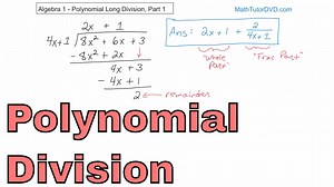 What is Polynomial Long Division in Algebra? Learn how to Divide Polynomials Step-by-Step. - Math Tutor Public Gallery