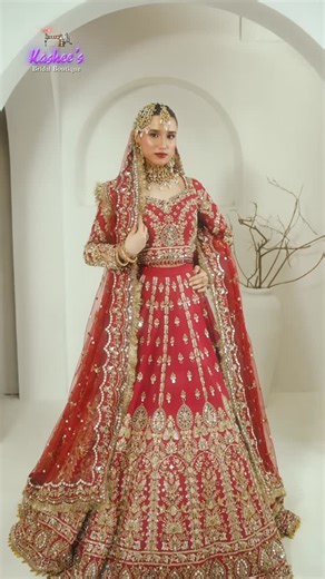 KasheesBridalBoutiqueOfficial on Instagram: "✨ A Masterpiece of Tradition & Modern Elegance ✨ Where timeless craftsmanship meets contemporary bridal aesthetics. This exquisite ensemble from Kashee’s Bridal Boutique is a celebration of rich hand embroidery, intricate detailing, and a flawless silhouette — designed for brides who value elegance, heritage, and exclusivity. Every stitch reflects precision. Every detail tells a story of luxury. Because your bridal look deserves nothing less than perf