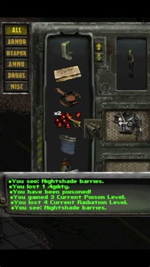 Tasting some Nightshade berries - Fallout Cuisine