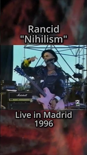 Rancid - "Nihilism" live in Madrid (1996) #rancid #90spunk #punkrock #timarmstrong #epitaphrecords