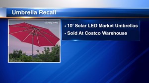 Umbrella recall: Solar patio umbrellas sold at Costco recalled after multiple fires