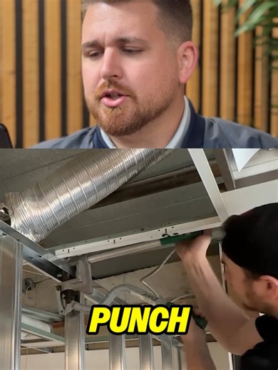 Stud punch = clean holes, less hassle. Electricians know. Video from: @notbad4asparky #electrician #reaction #tools #construction