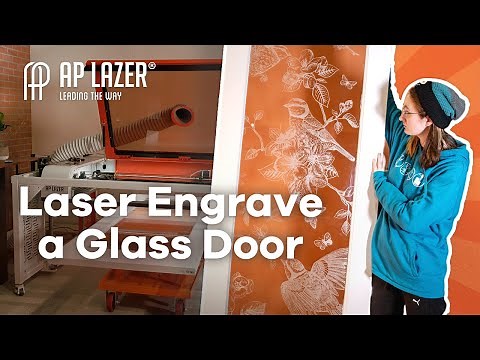 Glass Door Engraving: Step-by-Step Guide with AP Lazer SN4836 Low Rider