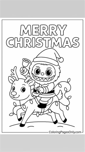 1.8K views · 14 reactions | Free Printable Christmas Labubu coloring pages | All Free Printable - Coloringpagesonly.com | Facebook