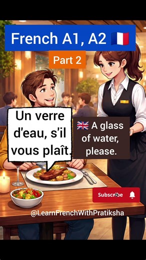 French Conversation at a Restaurant 🇫🇷🍽️ | With English Translation 🇬🇧
