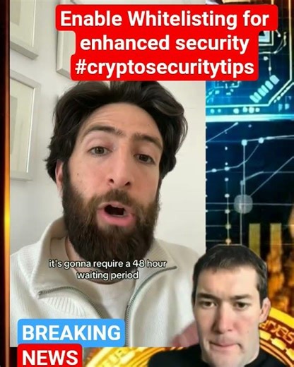 Enable Whitelisting for enhanced security #cryptosecuritytips #cryptotiktok #salobytes