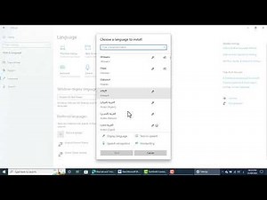 How to Add Arabic & Kurdish Language in windows 10