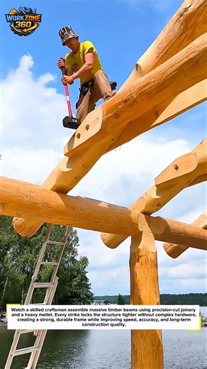Insane Timber Joinery Skills #Woodworking #Construction #OddlySatisfying