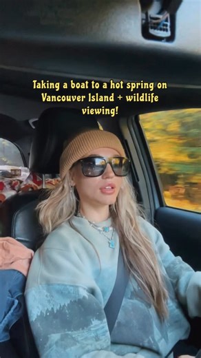 JAMIE | Adventure | Travel on Instagram: "Vlog: 6.5 hour boat ride adventure to a hot spring + wildlife viewing🗺️🦦🌞🐋✨ We booked our tour with Adventure Tofino & chose the Hot Springs Tour! Best day ever!!🤙🏻"