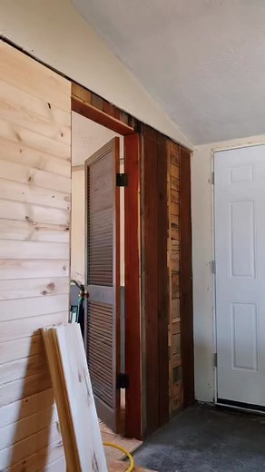 Knotty Pine Wall Install Complete!