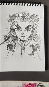 How to draw Rengoku Step by step🔥 #shorts #DemonSlayer #KimetsunoYaiba #Anime