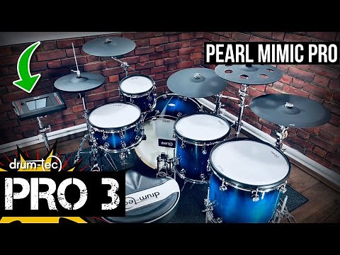 Pearl Mimic Pro sound module with drum-tec pro 3 HOTSPOTLESS electronic drums