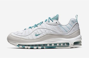 Nike Air Max 98 Appears In Clean Sail & Teal Model: Detailed Look