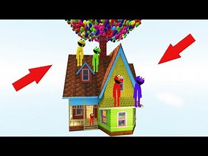 ELMO FAMILY IN UP HOUSE!