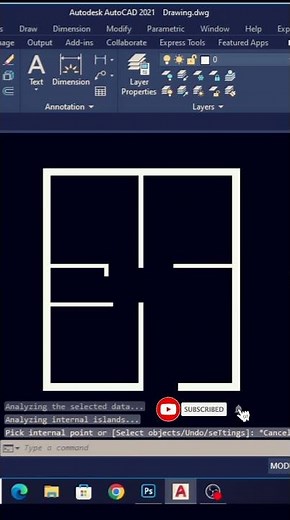 AUTOCAD Tip..How to Colour in Wall | AutoCAD Basic Command #autocad #architecture #civilengineering