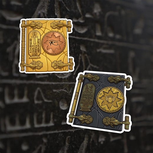 Book of the Dead & Living Sticker Set | Revenge of the Mummy Stickers - Etsy