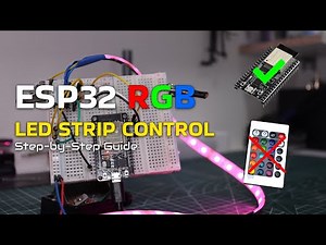 Controlling RGB LEDs with ESP32 Web Server 💡 | Managing 12V LED Strips #esp32project #rgbledstrip