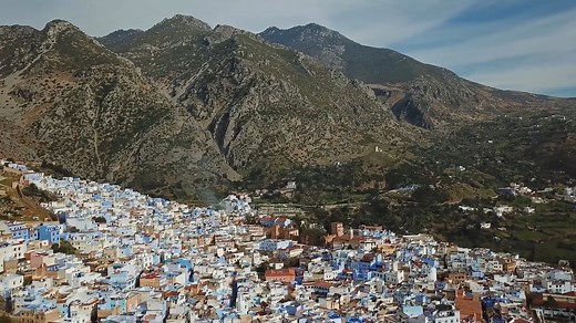 Drone Disocovers Chefchaouen: Morocco's Azure Escape
