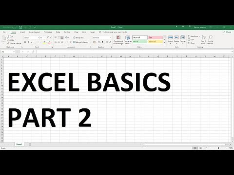 Excel Basics - FREE Tutorial - Part 2