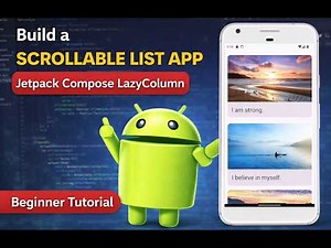 Scrollable List App | Jetpack Compose LazyColumn (Beginner Tutorial)