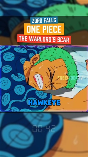 Zoro Falls! The Warlord's Scar 🍺🍷⚔️ One Piece