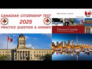 Canadian Citizenship Test 2025 || Practice Question's & Answer.