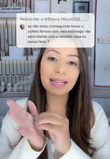 Não consigo tomar sulfato ferroso o meu estômago dói que posso fazer?