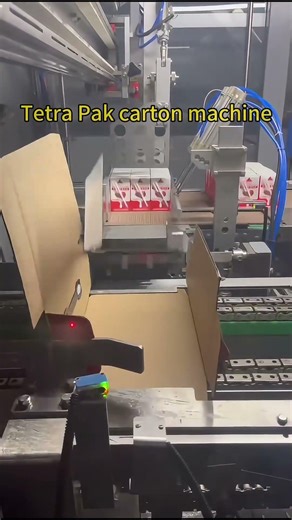 Tetra Pak carton machine #casepacker #packingmachine #Tetra Pak carton machine